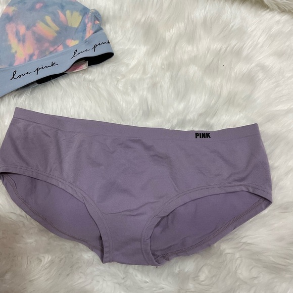 PINK Victoria's Secret Tie-Dye Bralette and Purple Panty Set - Picture 3 of 10